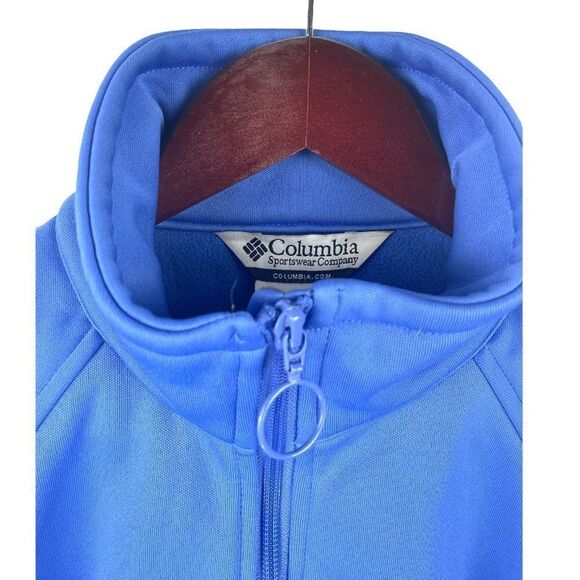 𝅺COLUMBIA Azure Blue Interchange Inner Layer Zip Up Size L - Picture 4 of 7
